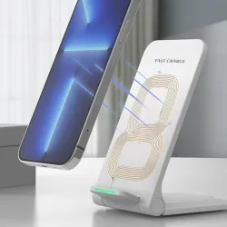 Qi trådløs oplader - hurtig opladning - foldbar