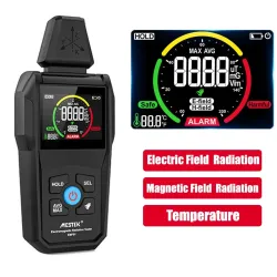 Détecteur de rayonnement électromagnétique Portable température/champ électrique/champ magnétique-compteur EMF numérique
