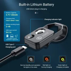 Objectif de microscope à grossissement 200x avec lumière LED mobile CPL - objectifs micro macro