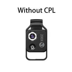 Objectif de microscope à grossissement 200x avec lumière LED mobile CPL - objectifs micro macro