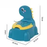 Treinamento de penico de dinossauro - cadeira de banheiro para meninos e meninas - antiderrapante