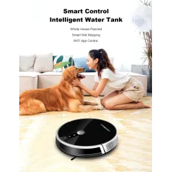 LIECTROUX C30B - 4000pa - robot - aspirateur - navigation cartographique 2D - WiFi - réservoir d'eau