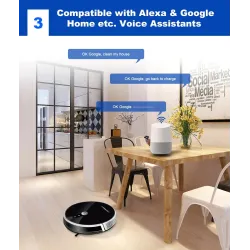 LIECTROUX C30B - 4000pa - robot - vacuum cleaner - 2D map navigation - WiFi - water tankRobot vacuum cleaner