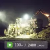 100W Waterproof Flood Light Outdoor Reflector LED External Projector RGB Spotlight Searchlight Rechargeable by 6*18650 Battery