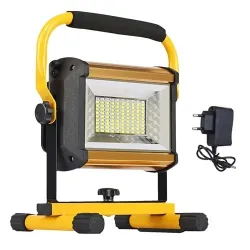 100W Waterproof Flood Light Outdoor Reflector LED External Projector RGB Spotlight Searchlight Rechargeable by 6*18650 Battery