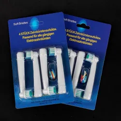 Elektrisk tannbørstehode - for Oral B 3D - 4 stk