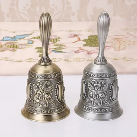 Vintage ringeklokke - med klassisk blomsterdesign