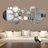 Runda speglar - wallsticker - självhäftande tapet - 30 st