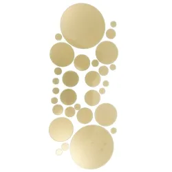Runda speglar - wallsticker - självhäftande tapet - 30 st