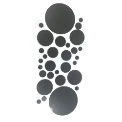 Runda speglar - wallsticker - självhäftande tapet - 30 st