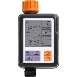 Automatisk hagevanning - elektronisk timer - kontroller - LCD-display