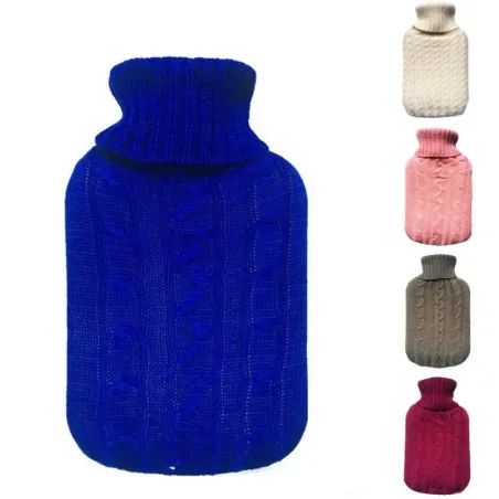 Flanela de malha macia - capa para bolsa de água quente - 2000ml