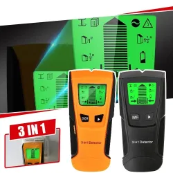 Elektronischer 3-in-1-Bolzenmittelsucher – Metall-/AC-Drahtdetektor