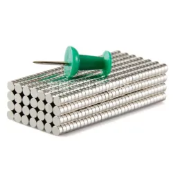 N35 - magnes neodymowy - mocny okrągły krążek - 3 * 1,5mm - 100 sztukN35
