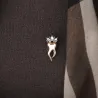 BrochesDiente con corona de cristal - broche