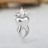 BrochesDiente con corona de cristal - broche