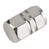 Valves de pneu de roue de voiture en aluminium - bouchons - 4 pièces