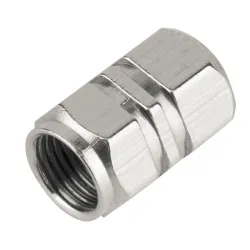 Valves de pneu de roue de voiture en aluminium - bouchons - 4 pièces