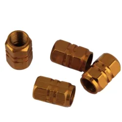 Valves de pneu de roue de voiture en aluminium - bouchons - 4 pièces