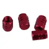 Valves de pneu de roue de voiture en aluminium - bouchons - 4 pièces