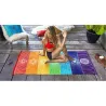 MantasRainbow Chakra - toalla colgante de pared - manta a rayas
