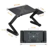 Multifunction tablet / laptop stand - table - with mouse pad - adjustable - foldableHolders