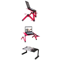 Multifunction tablet / laptop stand - table - with mouse pad - adjustable - foldableHolders