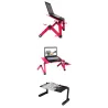 Multifunction tablet / laptop stand - table - with mouse pad - adjustable - foldableHolders