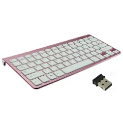 Teclado sem fio com mouse / receptor USB 2.4G
