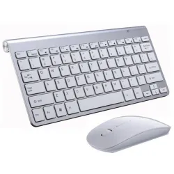 Teclado sem fio com mouse / receptor USB 2.4G