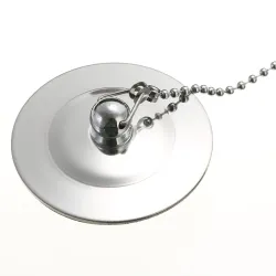 Krompläterad diskbänksavlopp - handfat & badkarstopp - plugg