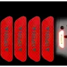 OPEN - antibotsingswaarschuwingsstickers voor autodeuren - reflecterend 4 stuksStickers