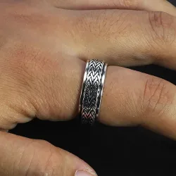 925 Sterling sølv - roterbar ring - spinner design