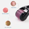 Microagulha de titânio - derma roller - clareador - antirrugas - removedor de cicatrizes - cuidados com a pele