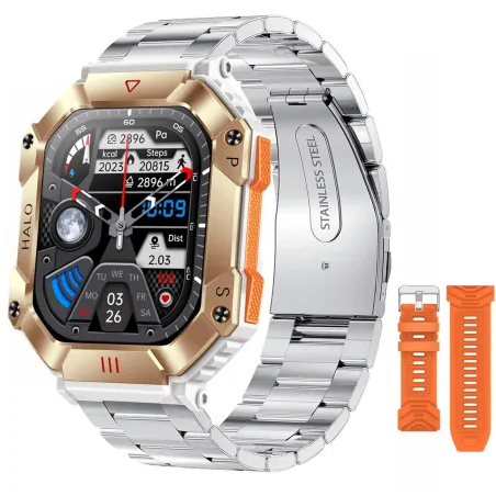 Montre intelligente KR80 - Android/IOS - tracker d'activité - moniteur cardiaque - IP67 - tracker d'activité