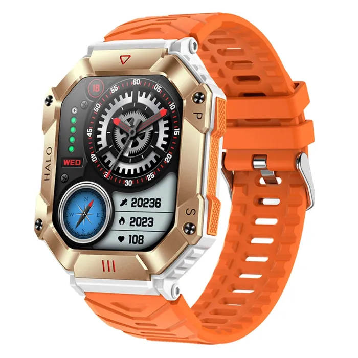 KR80 Smartwatch - Android/IOS - fitnesstracker - hartmonitor - IP67 - activiteitentrackerSmart-Wear