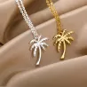 CollarCollar palmera - oro - plata 45 cm