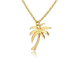 CollarCollar palmera - oro - plata 45 cm