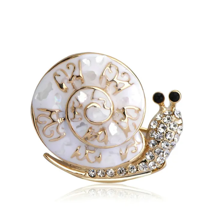 Broche escargot à la mode