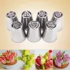 Douilles à douille pour poche à douille - décoration de gâteau 7 pièces