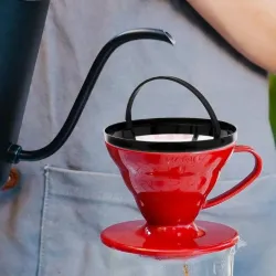 Filtros de caféFiltro de café reutilizable - malla de nailon - lavable - para 8-12