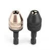 Nøkkelløs chuck - skrutrekker 1/4'' sekskantborekrone hurtigbytte konverteradapter