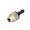 Nøkkelløs chuck - skrutrekker 1/4'' sekskantborekrone hurtigbytte konverteradapter