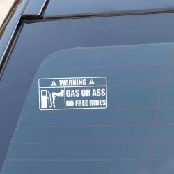 Gas Or Ass - vinyyli autotarra 15 * 7 cm