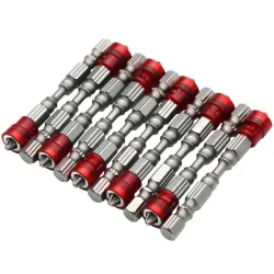 Punte magnetiche per cacciavite con codolo esagonale da 65 mm PH2 - 10 pezzi