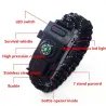 Multifunction survival bracelet with plastic buckle & LED lightSurvival tools