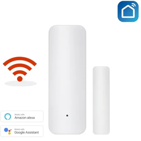 Smart WiFi-sensor - dør åpen / lukket detektor - WiFi - Alexa - Google