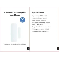 Smart WiFi sensor - door open / closed detector - WiFi - Alexa - GoogleHome security