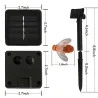Lumières LED avec abeilles - jardin - à énergie solaire - lumières de Noël