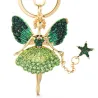 llaveroÁngel de cristal con estrella - llavero